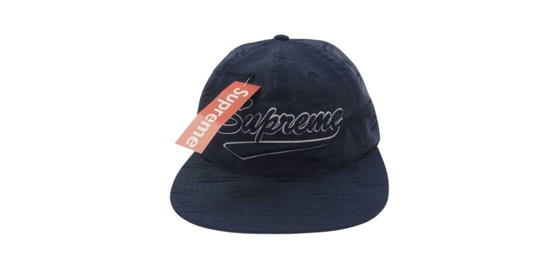 シュプリーム 19SS Jacquard Script 6-Panel ロゴ刺繍 キャップ 買取実績