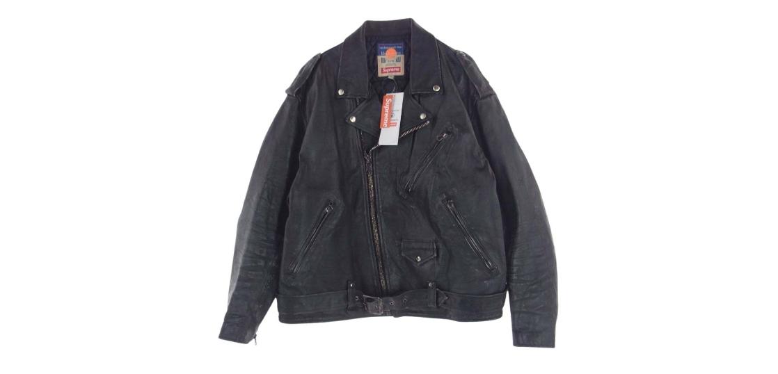 シュプリーム 23AW × ブラックミーンズ Painted Leather Motorcycle Jacket 買取実績
