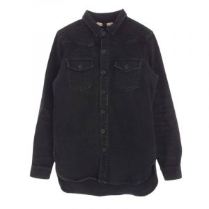 オフホワイト WHITE ロゴバックペイント ブラック デニムジャケット シャツ 買取実績