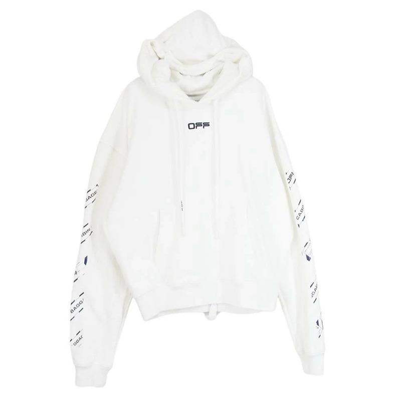 オフホワイト OMBB037S20E30003 Airport Tape Arrows Diag Hoodie オーバー フーディー パーカー 買取実績 画像