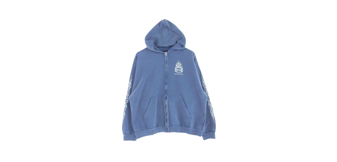 バレンシアガ 24SS 770939 TQVW9 ダメージ加工 バーニング