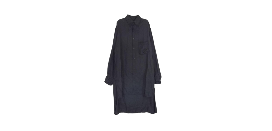 Bヨウジヤマモト　変形ロングシャツ Yohji Yamamoto pour homme(ヨウジヤマモトプールオム