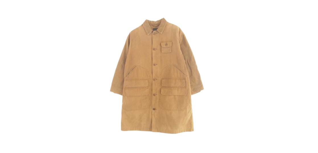 ラルフローレン ダウンコート キルティングコート スエード コーデュロイ 牛革 00s～ RALPH LAUREN ラルフローレン コーデュロイ 切替デザイン