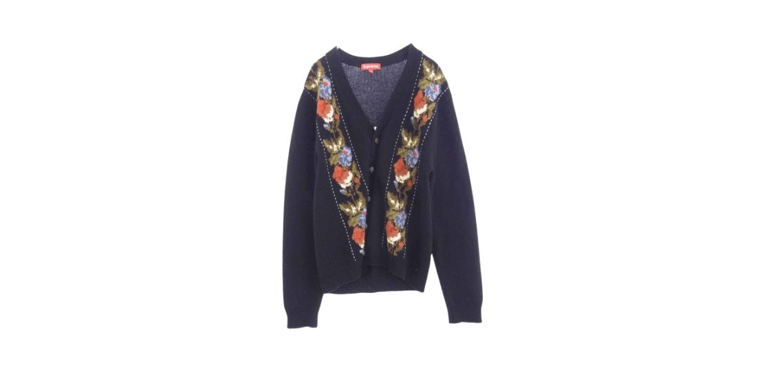 シュプリーム 19AW フローラル ストライプ カーディガン 買取実績