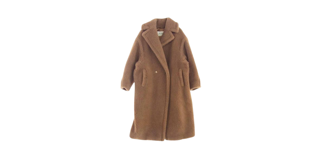 美品 マテリア♥️コート キャメル 38 Max Mara 美品 22AW マックスマーラ テディベア キャメル ウール