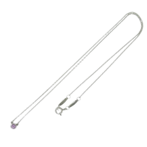 ティファニー エルサペレッティバイザヤードピンクサファイヤペンダント SILVER 925 ネックレス 買取実績