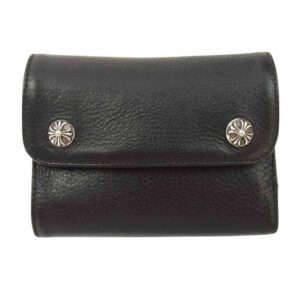 クロムハーツ（原本無）ウェーブミニ クロスボール ボタン レザー ウォレット 買取実績