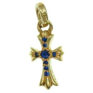 クロムハーツ（原本無）22K ベイビーファットチャーム アフターパヴェサファイア ペンダントトップ 買取実績