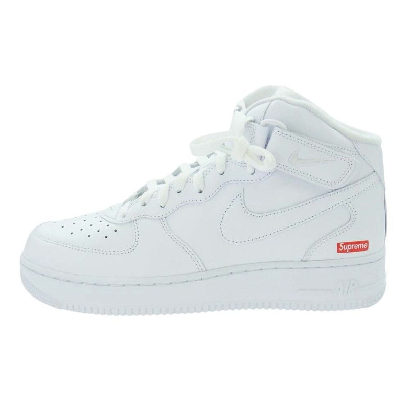 シュプリーム × Nike 24AW FZ8784-100 Air Force 1 Mid White 買取実績 画像