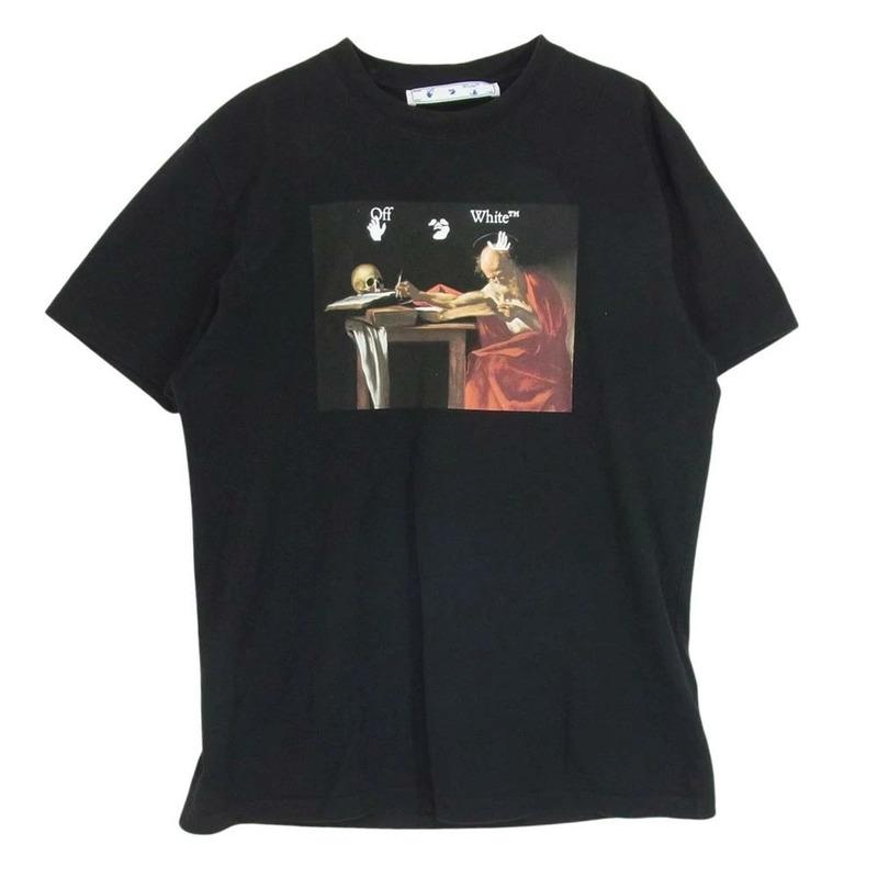 オフホワイト OMAA027S20185004 CARAVAGGIO ARROW S/S SLIM TEE 半袖 Tシャツ 買取実績 画像