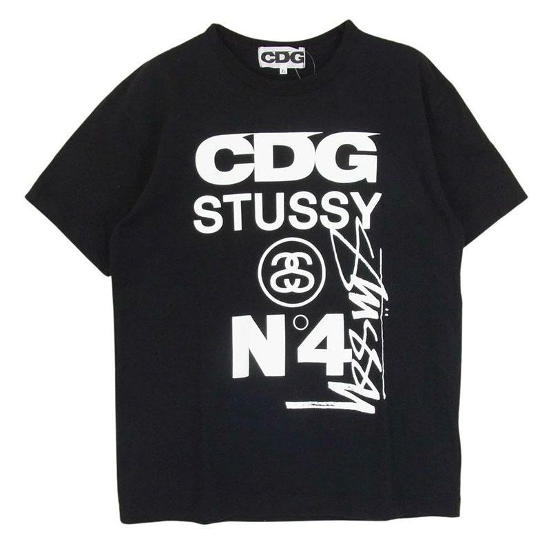 コムデギャルソン SH-T002 CDG × STUSSY ステューシー ロゴプリント 半袖 Tシャツ 買取実績 画像