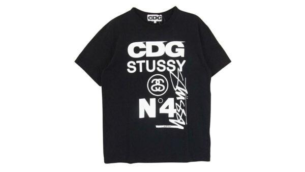 コムデギャルソン SH-T002 CDG × STUSSY ステューシー ロゴプリント 半袖 Tシャツ 買取実績