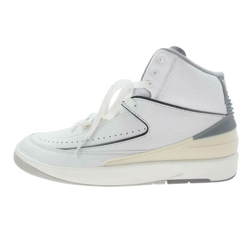 ナイキ DR8884-100 Air Jordan 2 White and Cement Grey ハイカット スニーカー 買取実績 画像