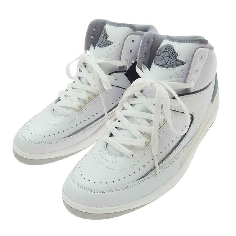 ナイキ DR8884-100 Air Jordan 2 White and Cement Grey ハイカット スニーカー 買取実績 画像