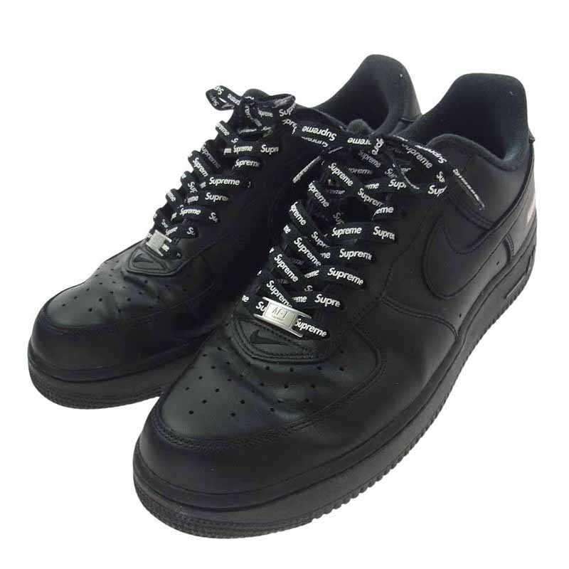 シュプリーム CU9225-001×NIKE Air Force1 Low Black ナイキ エアフォース1 スニーカー 買取実績 画像