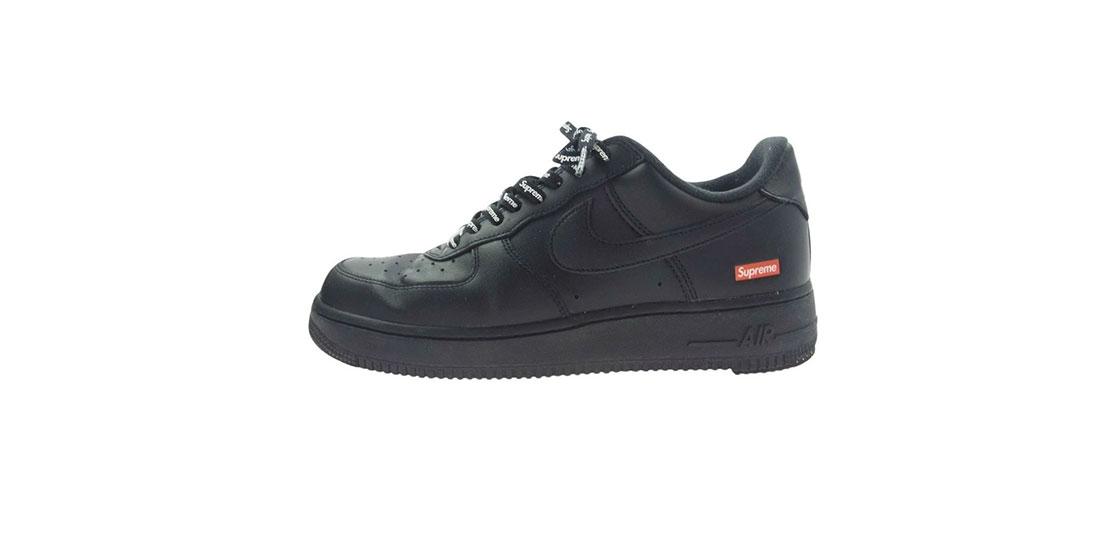 シュプリーム × NIKE Air Force1 Low Black CU9225-001 買取実績