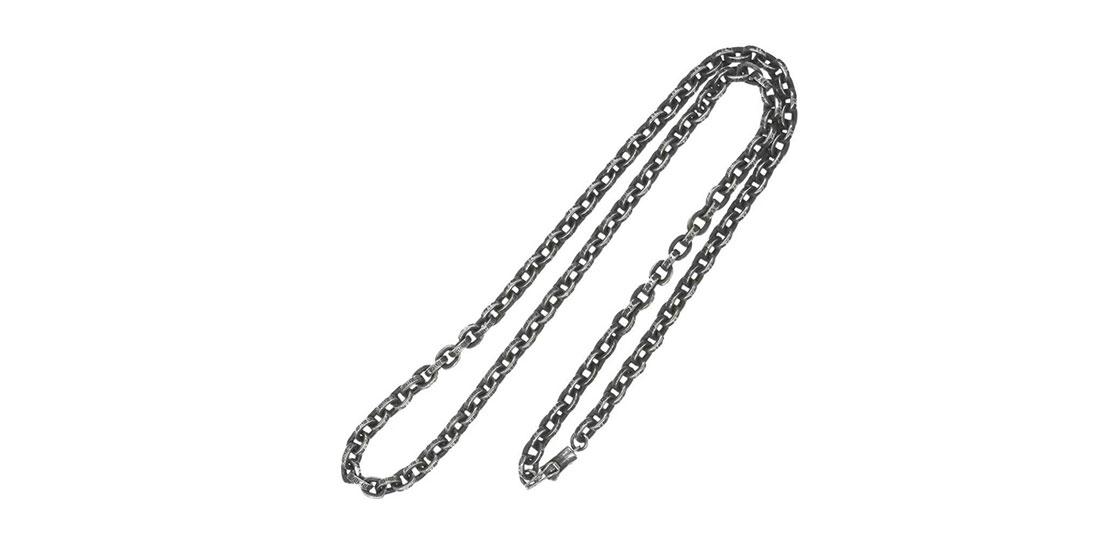 クロムハーツ （原本有） PAPER CHAIN 20inchブラックシンフォニー 購入証明書付属 ペーパーチェーン 買取実績