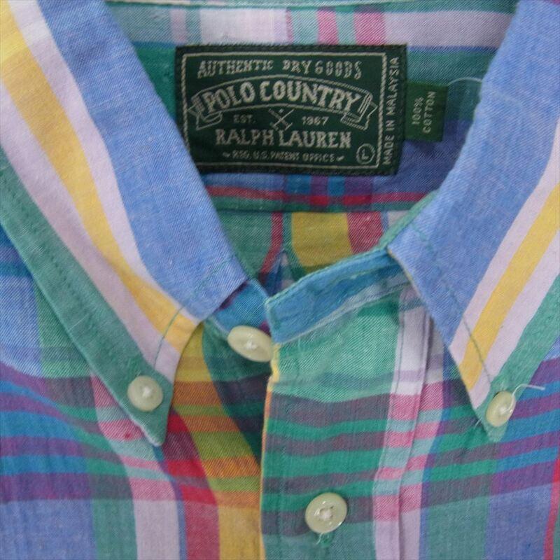 ラルフローレン 90s POLO COUNTRY ボタンダウン 長袖シャツ 買取実績 画像