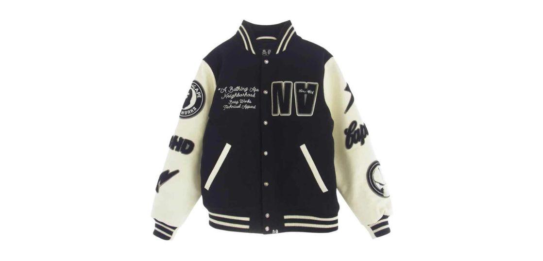 ネイバーフッド × A BATHING APE 23AW VARSITY JACKET 001HJJ221901C 買取実績