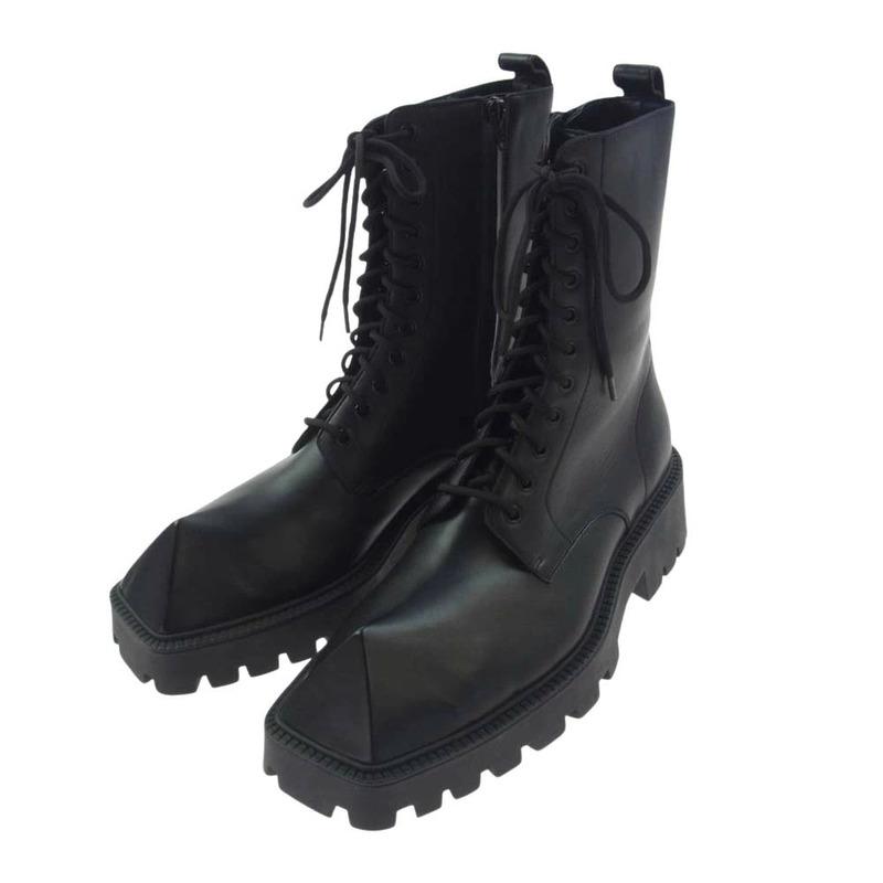 バレンシアガ 712638 RHINO BOOT LACEUP レザー ブーツ 買取実績 画像