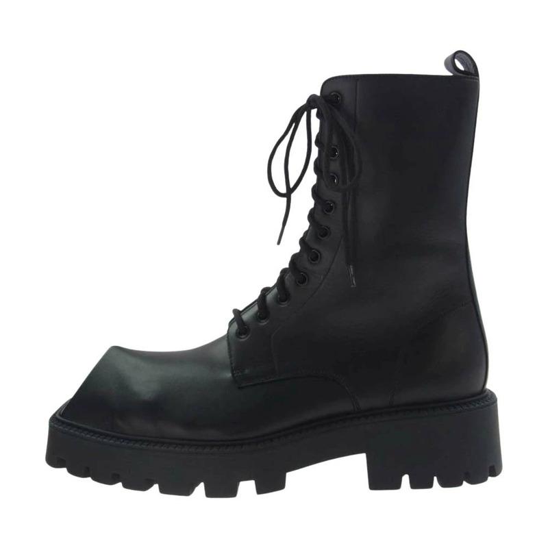 バレンシアガ 712638 RHINO BOOT LACEUP レザー ブーツ 買取実績 画像