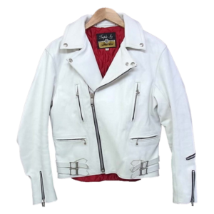 666 トリプルシックス ホワイトダブルライダースジャケット買取実績