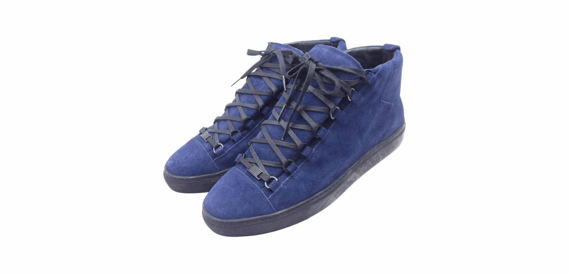 バレンシアガ 341760 アリーナ ミッドカット スエード スニーカー 買取実績