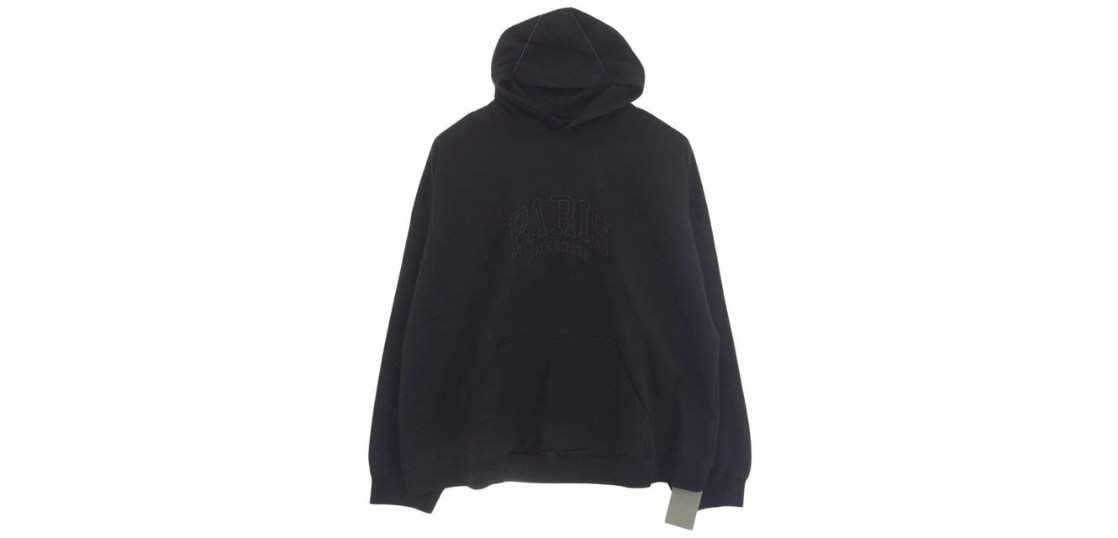 バレンシアガ 22SS 674986 TLVL8 Cities Paris Hoodie ロゴ刺繍
