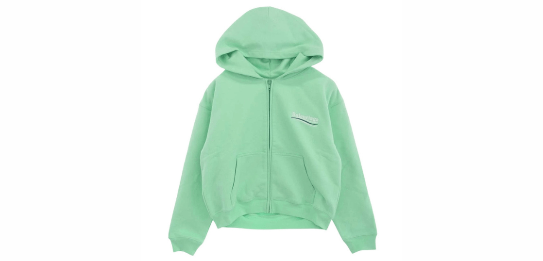 バレンシアガ 623451 TKVI9 キャンペーンロゴ ジップアップ パーカー 買取実績