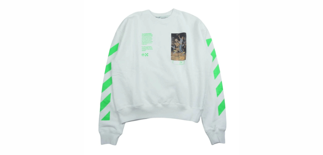 オフホワイトOMBA035R20E30014 パスカルペインティング スウェット 買取実績