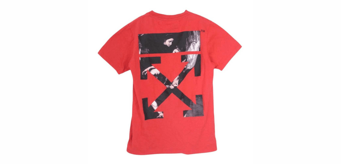 オフホワイト OMAA027S20185004 CARAVAGGIO ARROW S/S SLIM TEE 買取実績