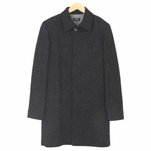 アーペーセー A.P.C ポーランド製 チェック 千鳥格子 ウール 厚手 ロング コート 買取実績