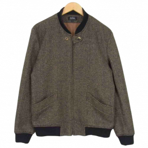 A.P.C. アーペーセー ROBERT NOBLE社 ウール リブ袖 ヘリンボーン ツイード ブルゾン 買取実績