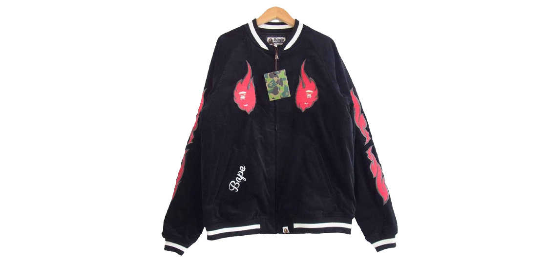 アベイシングエイプ 19秋冬 ベロア スーベニア ジャケット スカジャン 買取実績