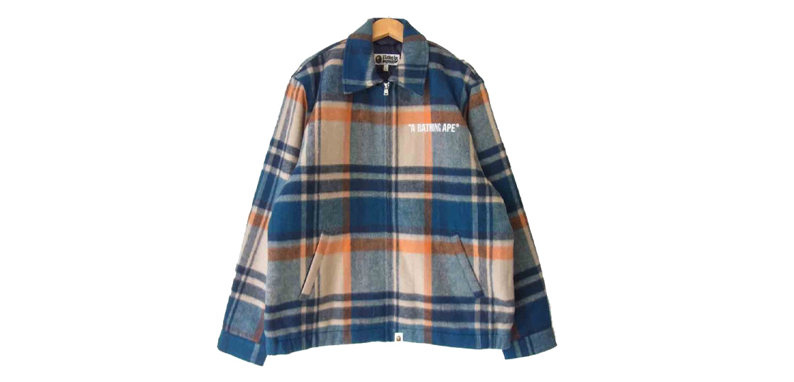 アベイシングエイプ チェック ジップ ブルゾン ジャケット 買取実績