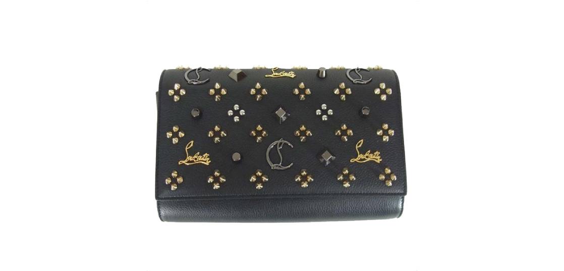 【関税送料込】ルブタン Paloma embellished チェーンウォレット Paloma ベージュ カーフレザー - Accessories - Women