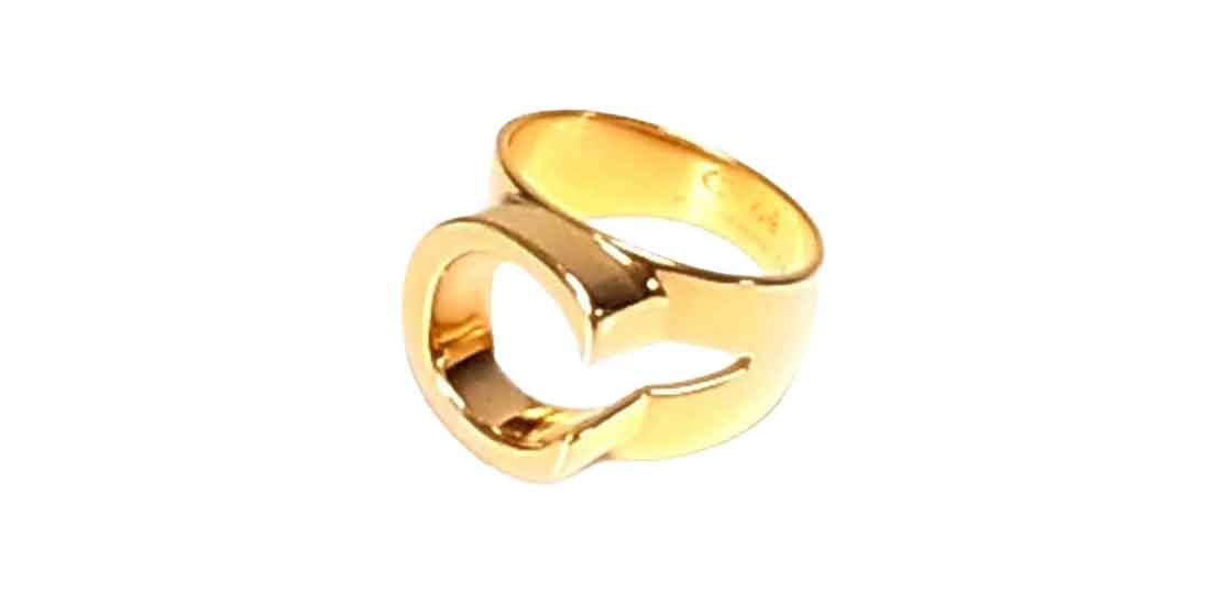 クロエ 2R000C-CB7 アルファベット ブラス リング 買取実績