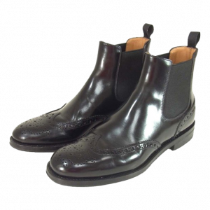 チャーチケッツビーポリッシュドレザーサイドゴアレディースブーツ買取実績