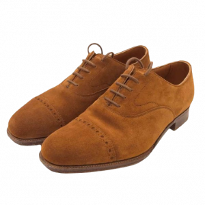 エドワードグリーン E606バークレー タバコスエードパンチキャップトゥシューズ買取実績