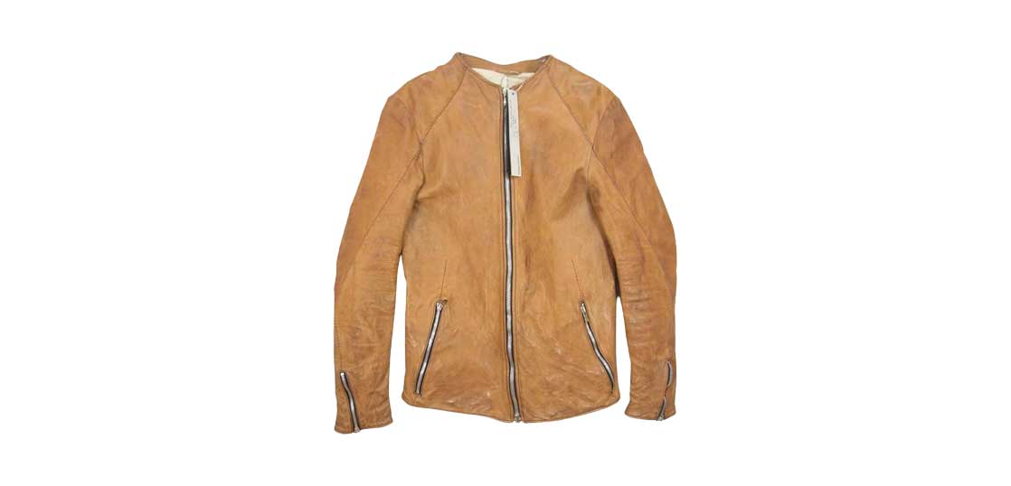 インカネーションホースレザノーカラースパイラルアームモトブルゾン 買取実績