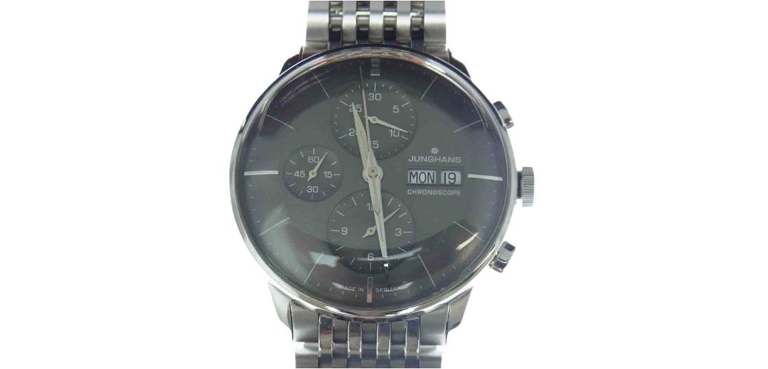 ユンハンス マイスタークロノスコープ自動巻きクロノグラフ J880.1買取実績