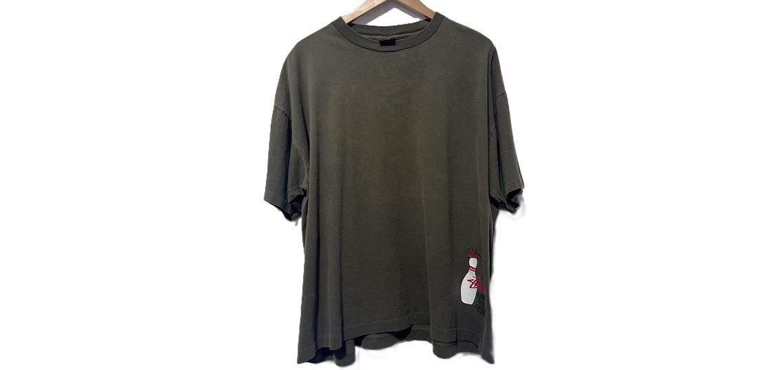 ステューシー 80s 黒タグ ボウリングピン プリント Tシャツ 買取実績