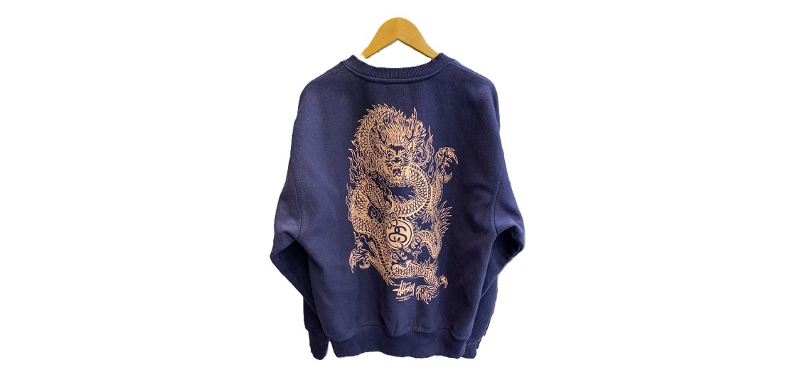 ステューシー DRAGON STUSSY CREW SWEATSHIRT スウェット 買取実績