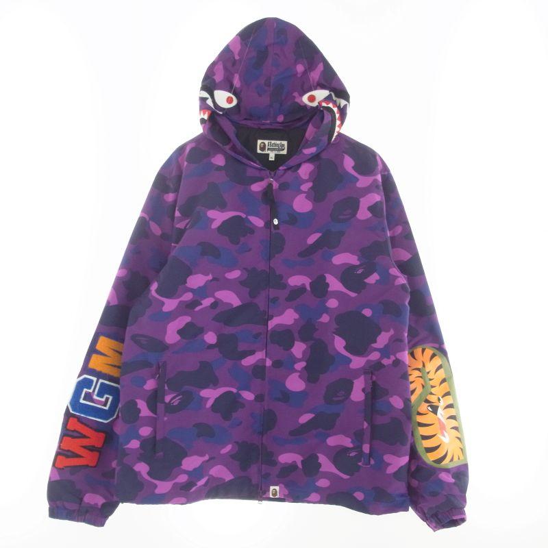 アベイシングエイプ 001LJG301007X COLOR CAMO SHARK HOODIE JACKET カラーカモフラ シャークパーカー ジャケット 買取実績 画像