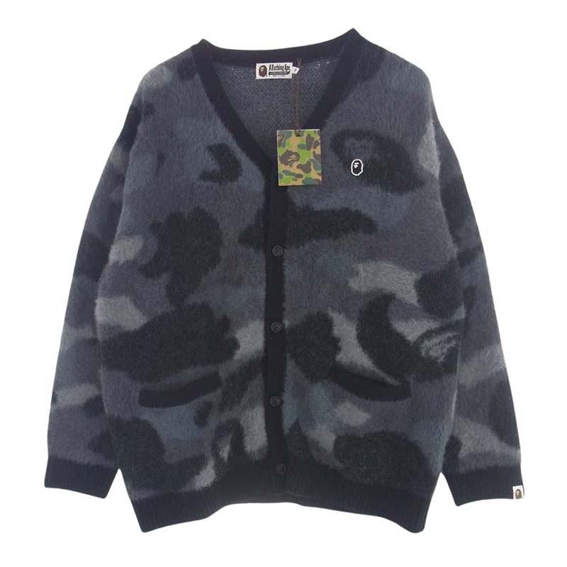 アベイシングエイプ 1K80120006 COLOR CAMO CARDIGAN フェザーヤーン カーディガン 買取実績 画像