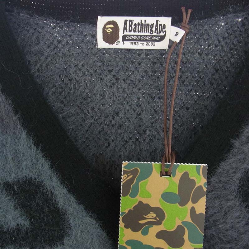 アベイシングエイプ 1K80120006 COLOR CAMO CARDIGAN フェザーヤーン カーディガン 買取実績 画像