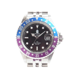 アベイシングエイプ 21SS T002 VINTAGE TYPE 2 ベイペックス ウォッチ シルバー パープル ブルー 買取実績