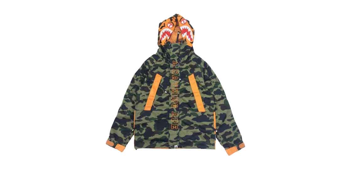 アベイシングエイプ ポーター ファースト カモ タイガー スノーボード ジャケット 買取実績