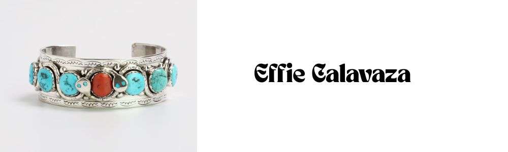 インディアンジュエリーの有名アーティスト・ブランド エフィー・カラバサ(Effie Calavaza)画像