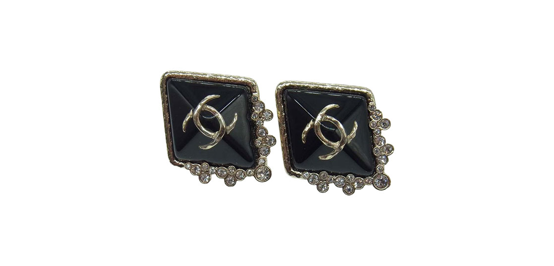 シャネル ピアス C21K レジン＆ストラス ココマーク ラインストーン 買取実績